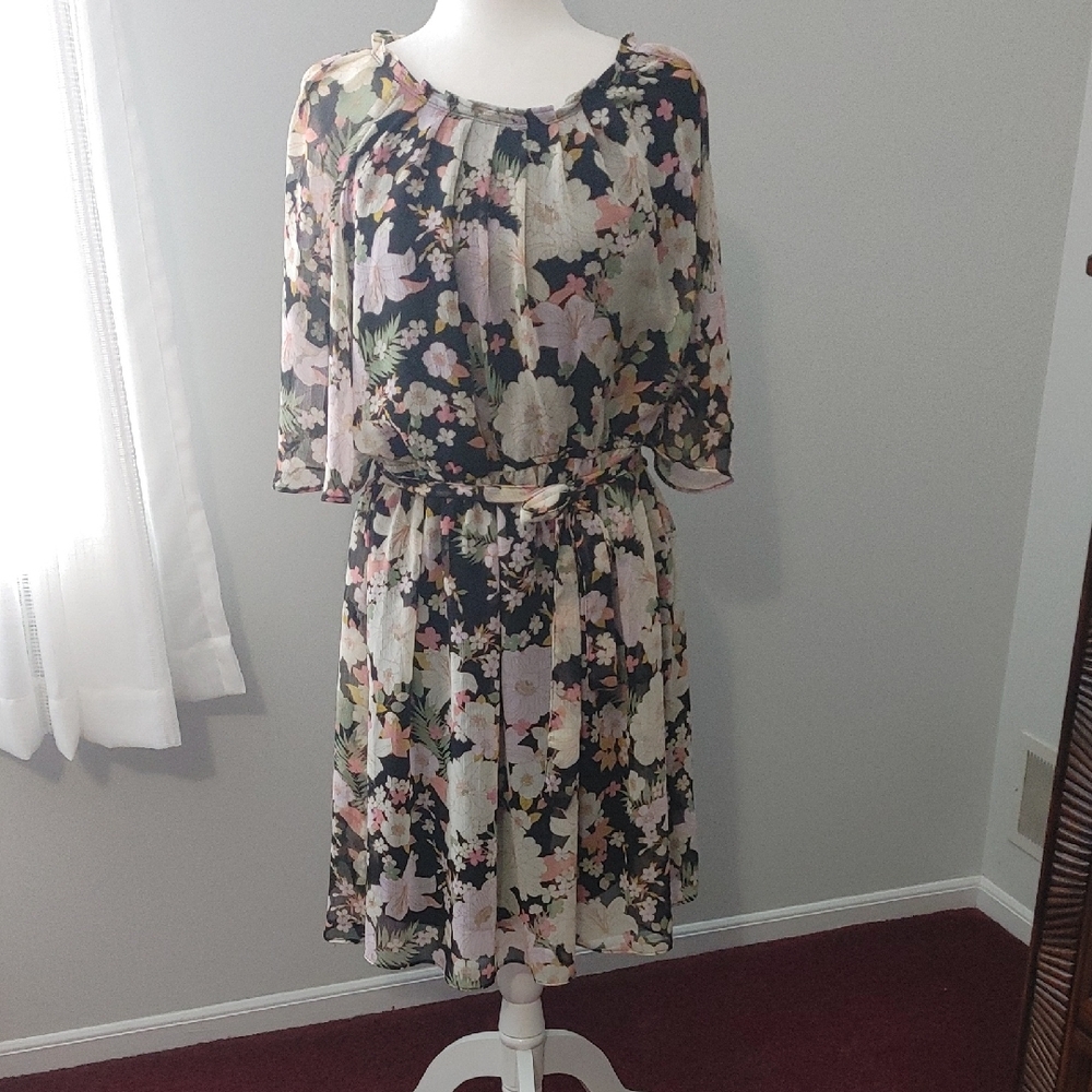 Floral Print Lauren Conrad XL Women's Dress